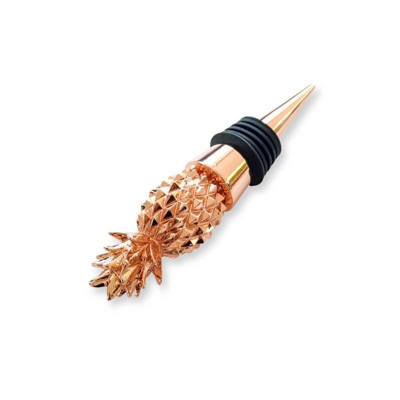 Clinq Pineapple Rose Gold Bottle Stopper