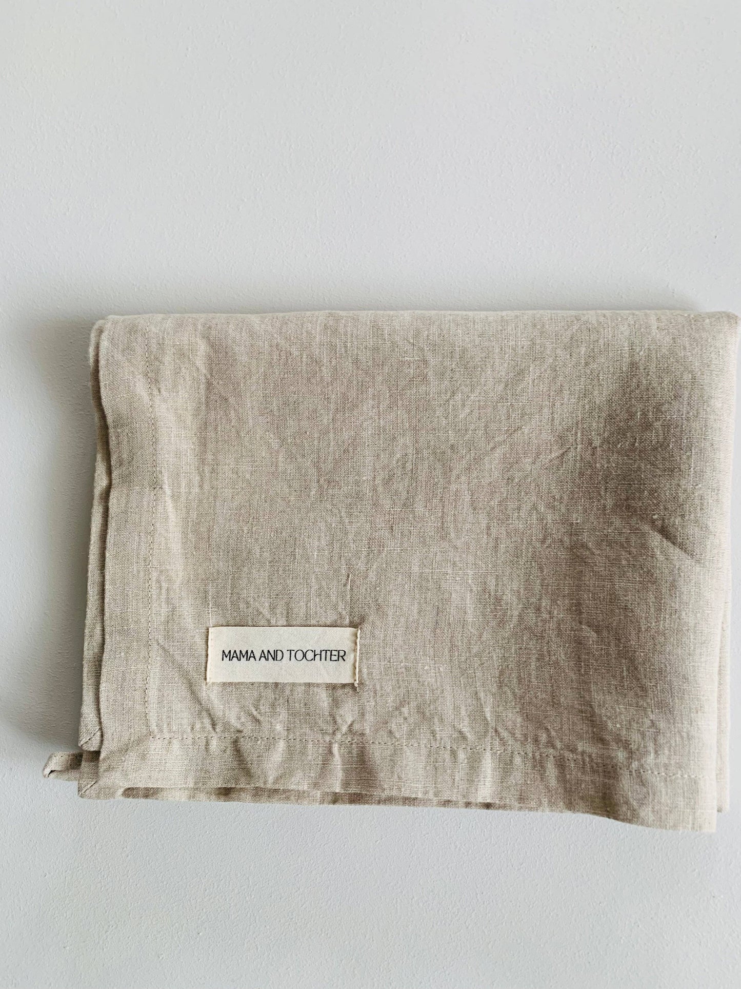 Mama And Tochter Pure French Linen Tea Towel - Nature