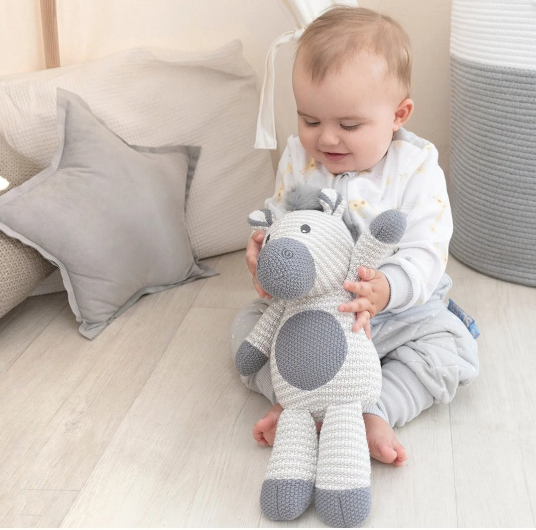 Living Textiles Zac the Zebra Knitted Toy