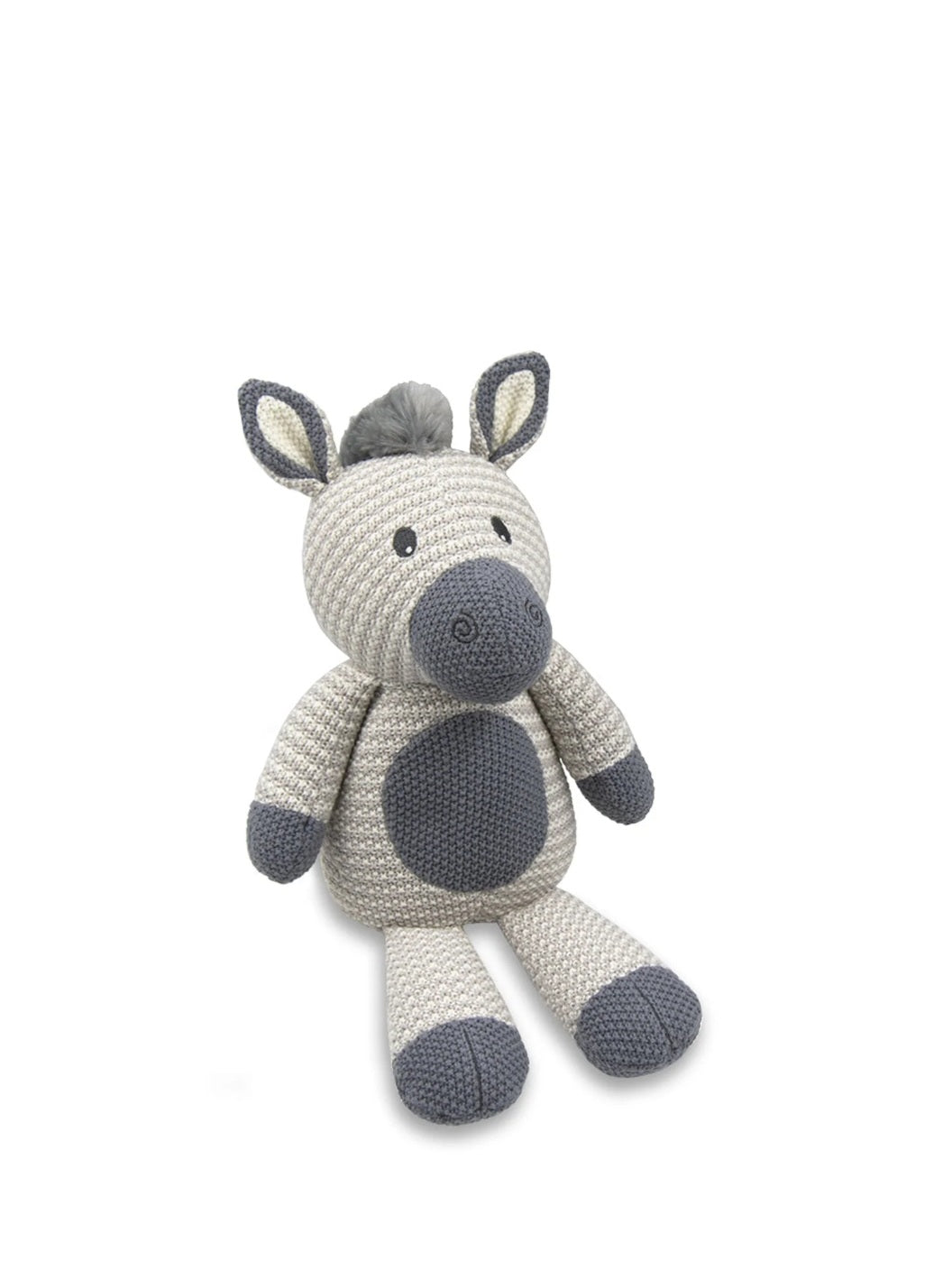 Living Textiles Zac the Zebra Knitted Toy