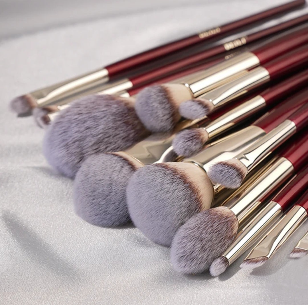 Beili Pro Brush Face and Eye Make Up Set 15pc