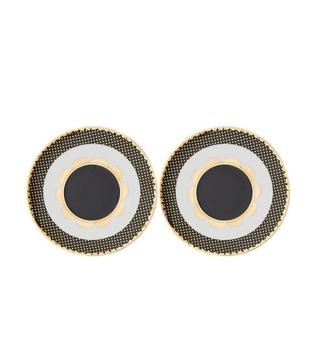 Maxwell & Williams Teas & C`s Regency Demi Cups and Saucers 100ml Set of Two Black & Gold