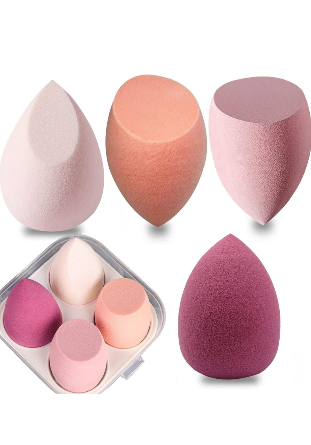 Bella 4 Piece Beauty Blender Pink Set