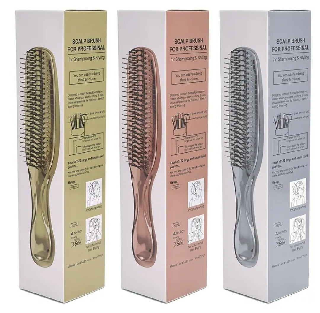 Electroplated Professional Hair Brush