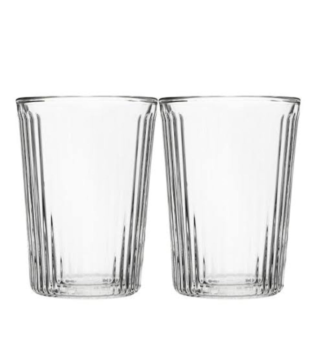 Maxwell & Williams Blend Double Wall Stripey Cup Set 80 ml