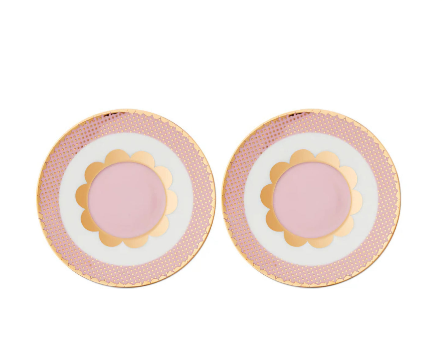 Maxwell & Williams Teas & C`s Regency Demi Cups and Saucers 100ml Set of Two Pink & Gold