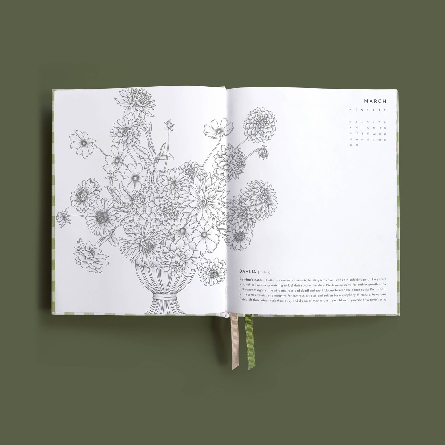 Typoflora 2026 PLANNER ALWAYS FLOWERS  | SAGE