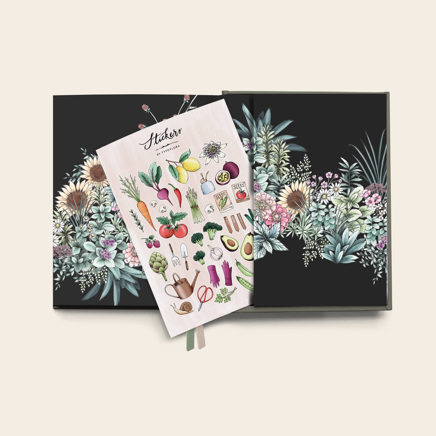 Typoflora Planner Grow - Garden | Olive