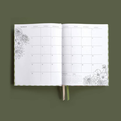 Typoflora 2026 PLANNER ALWAYS FLOWERS  | SAGE