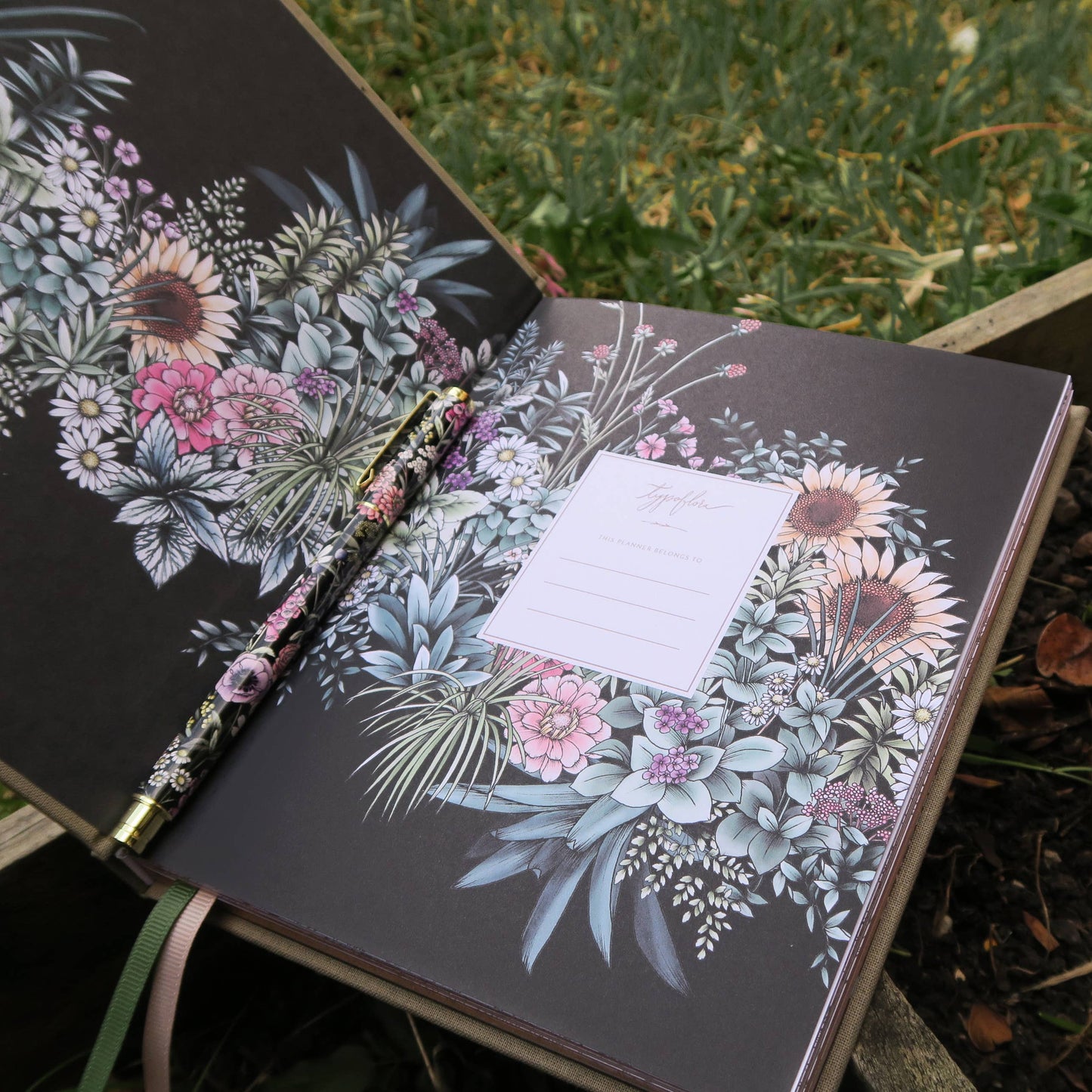 Typoflora Planner Grow - Garden | Olive