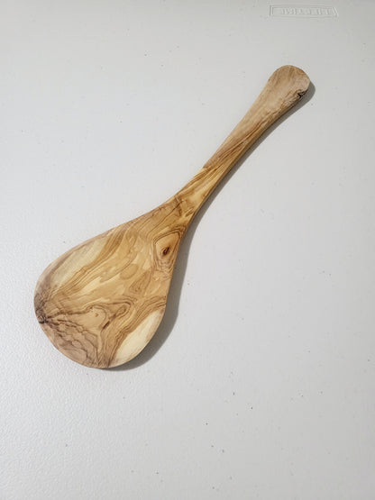 Olive Wood Serving Spoons Pair