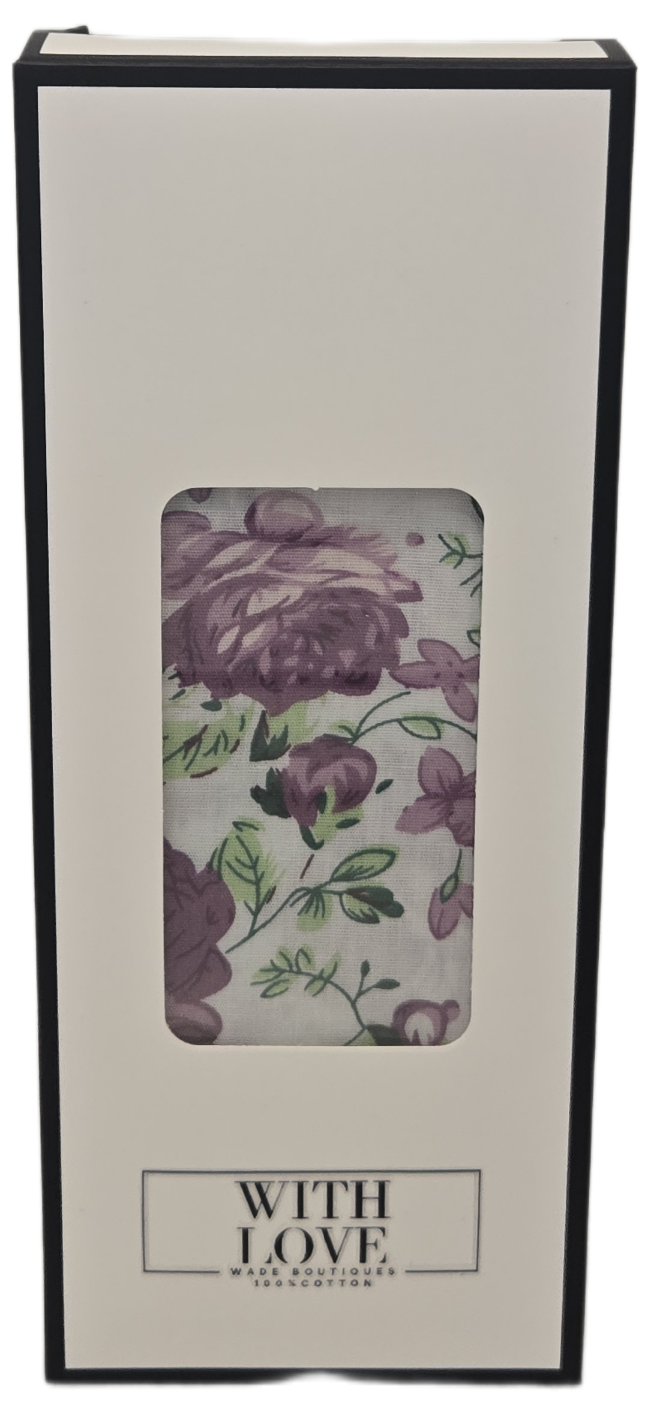 'With Love" Floral Hankerchief 3pc set