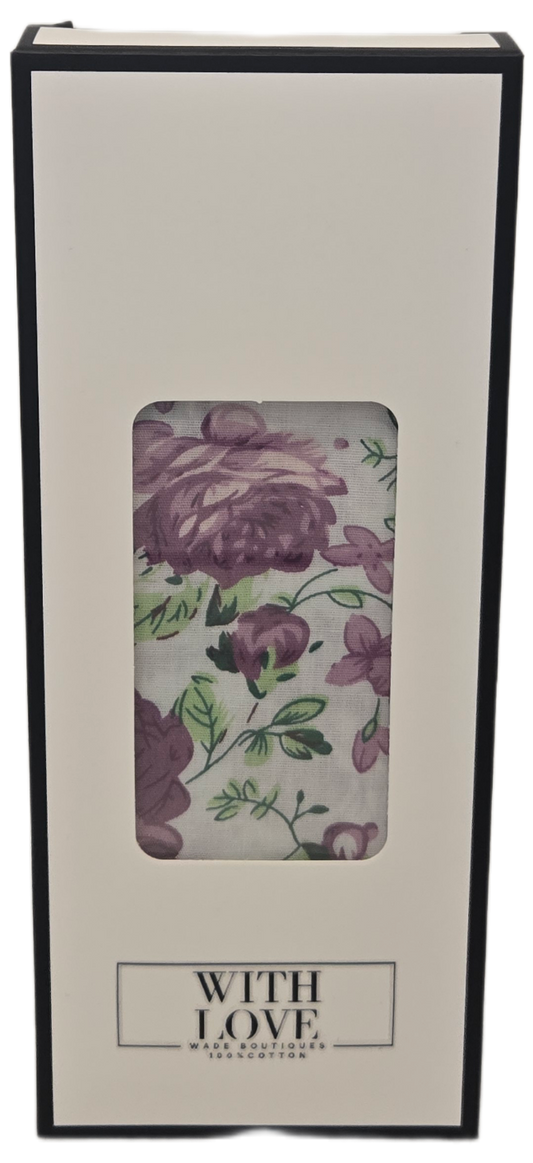 'With Love" Floral Hankerchief 3pc set