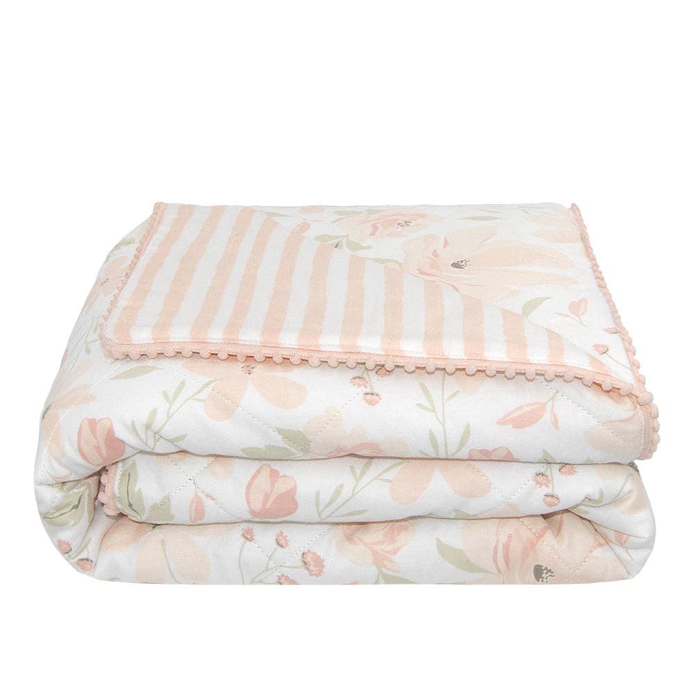 Living loli Quilted Cot Comforter - Meadow