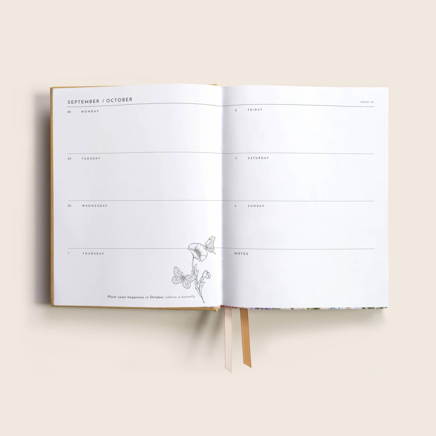 Typoflora 2026 PLANNER ALWAYS FLOWERS | HONEY