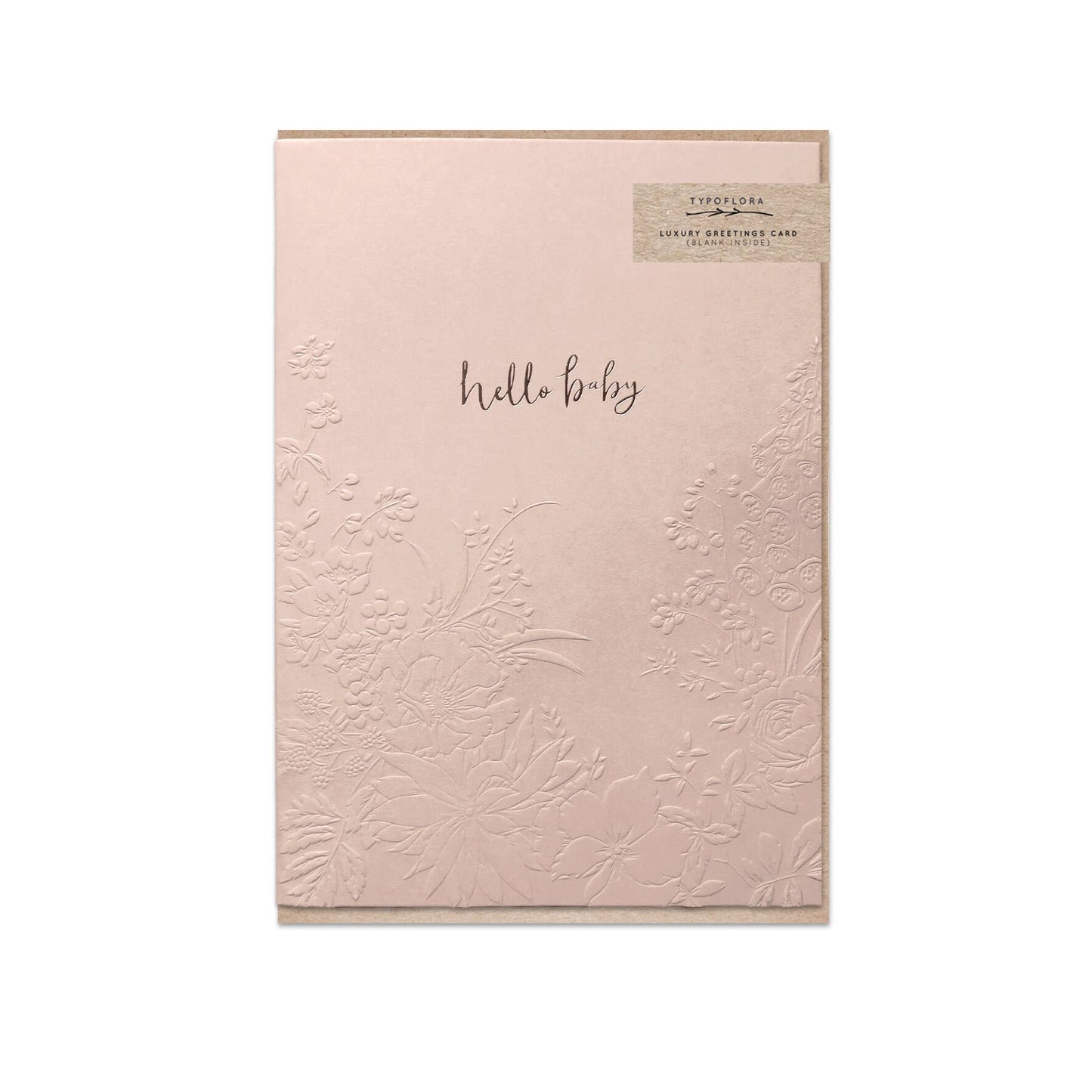 Typoflora Shell Hello Baby Card