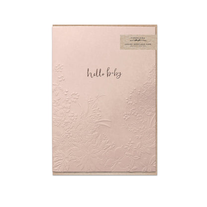 Typoflora Shell Hello Baby Card