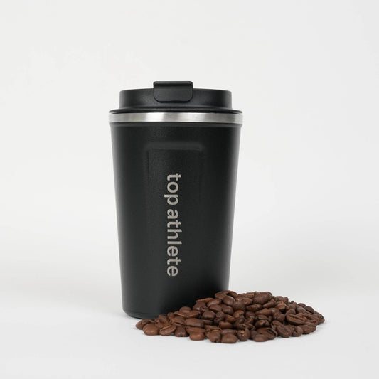 Top Athlete Reusable Coffee Cup Black | 380ml - 13oz