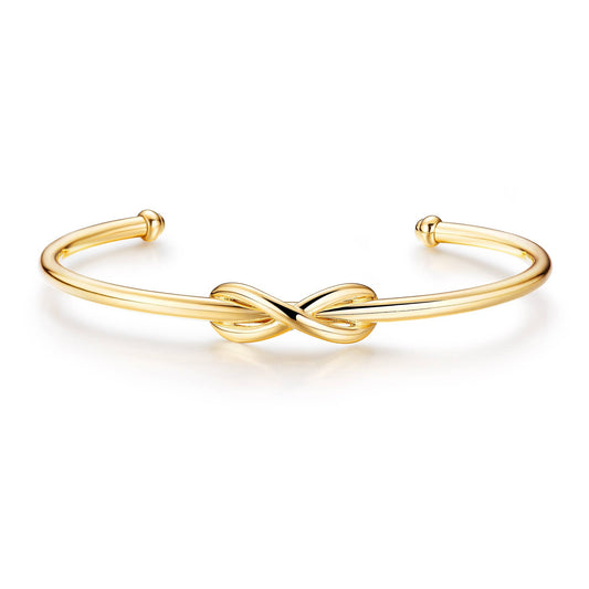 MYJS Double Infinity Cuff Bangle MYJS Gold Plated