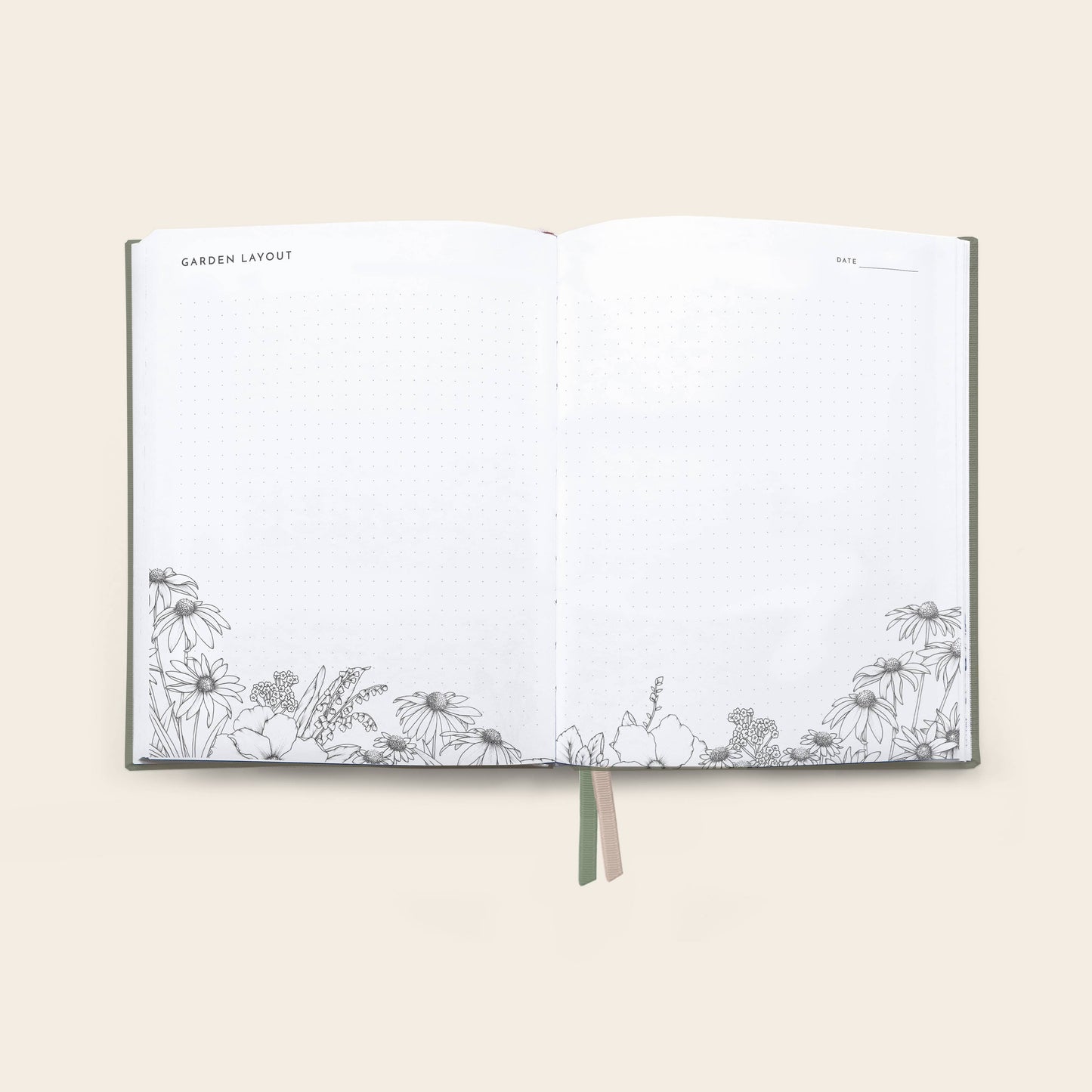 Typoflora Planner Grow - Garden | Olive