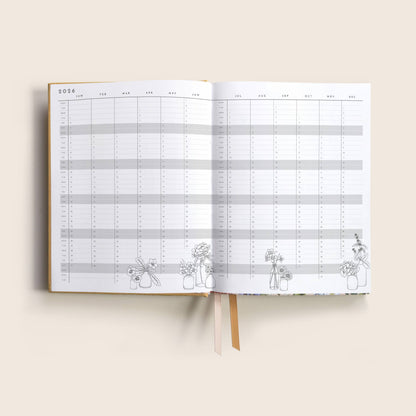 Typoflora 2026 PLANNER ALWAYS FLOWERS | HONEY