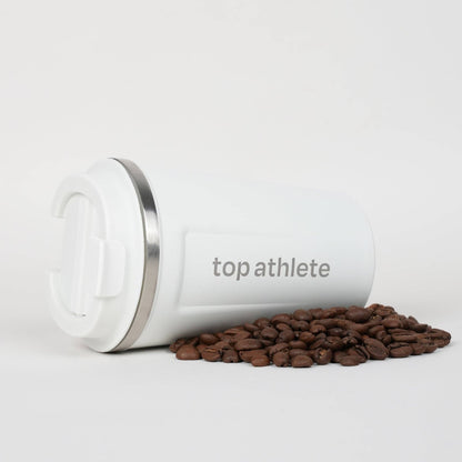 Top Athlete Reusable Coffee Cup White | 380ml - 13oz