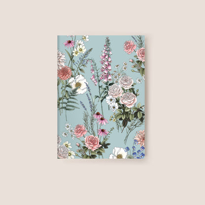 Typoflora Pocket Notebook - Garden Party Blue
