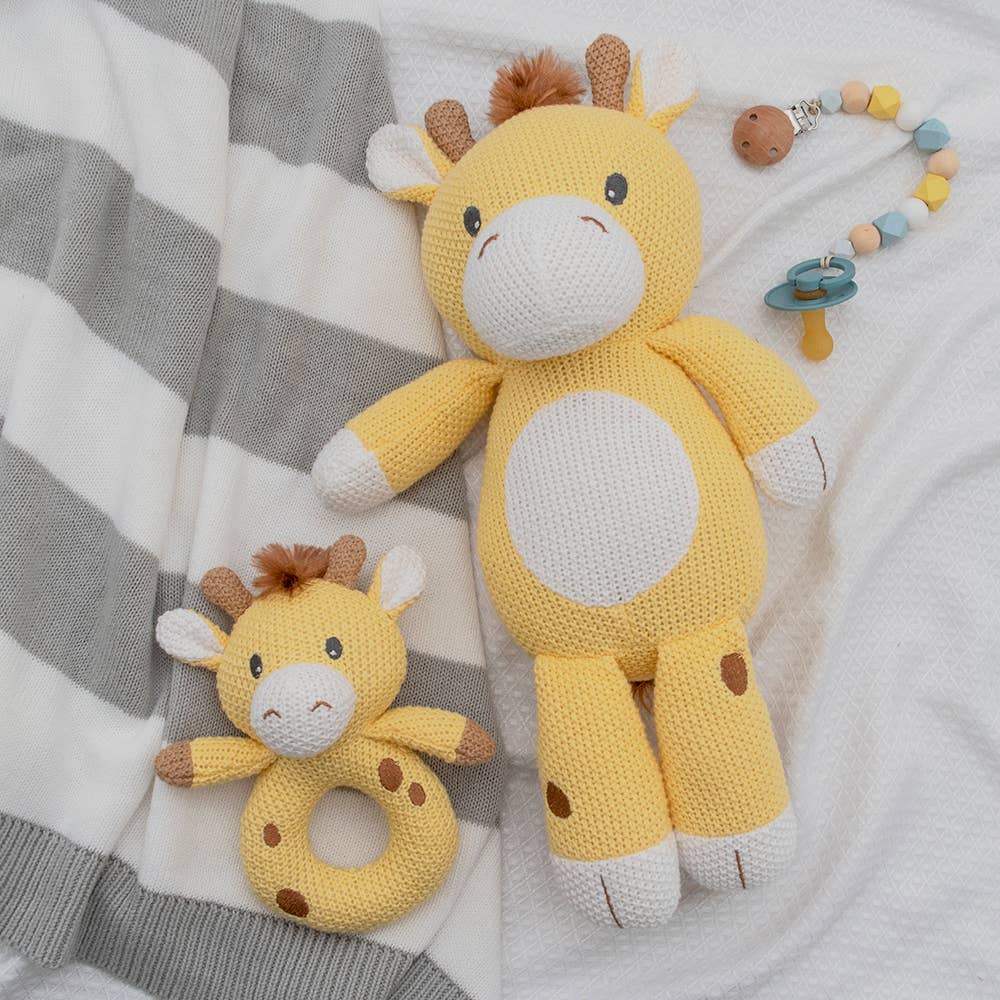 Living Textiles Noah the Giraffe Knitted Toy