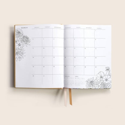 Typoflora 2026 PLANNER ALWAYS FLOWERS | HONEY