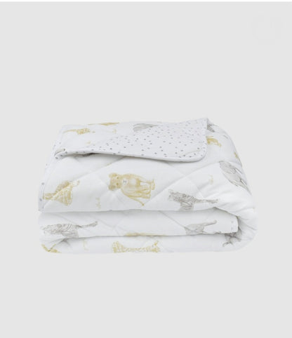 Living Textiles Quilted Cot Comforter - Savanna Babies