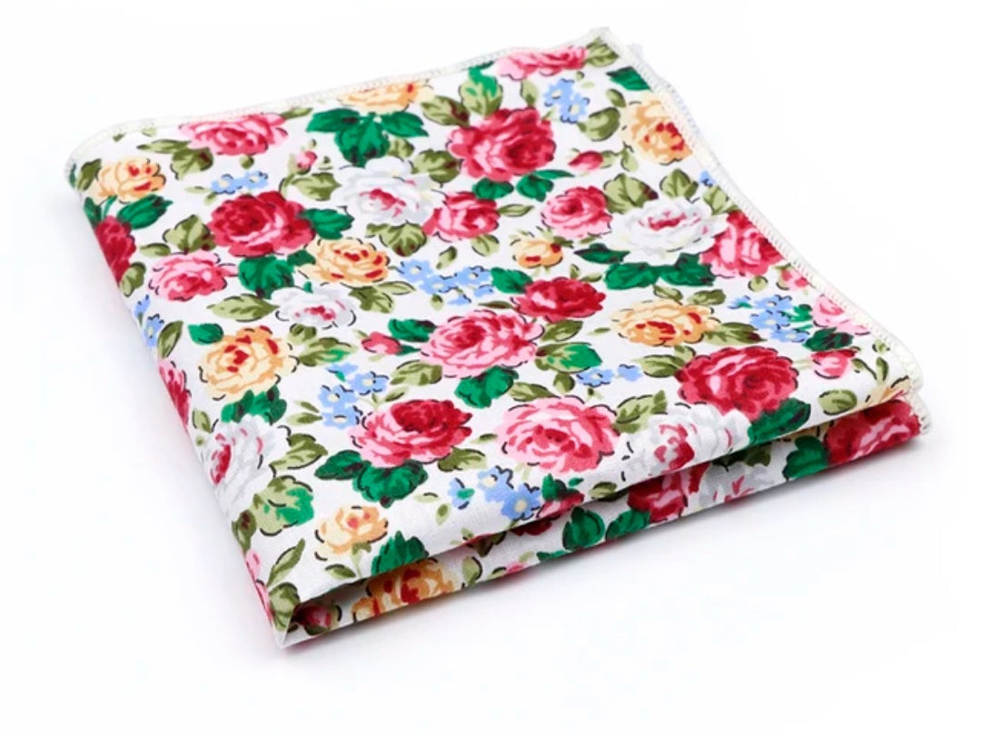 'With Love" Floral Hankerchief 3pc set