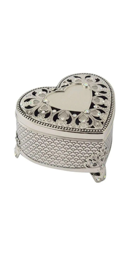 Whitehill Love Heart shaped Jewellery Box