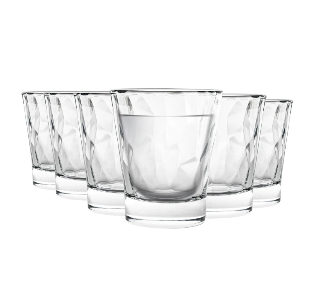 Bormioli Rocco Diamond Shot Glasses 6 Piece Set