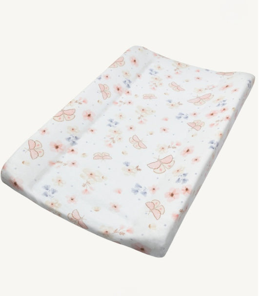 Living Textiles Change Mat Cover and Liner - Butterfly Garden