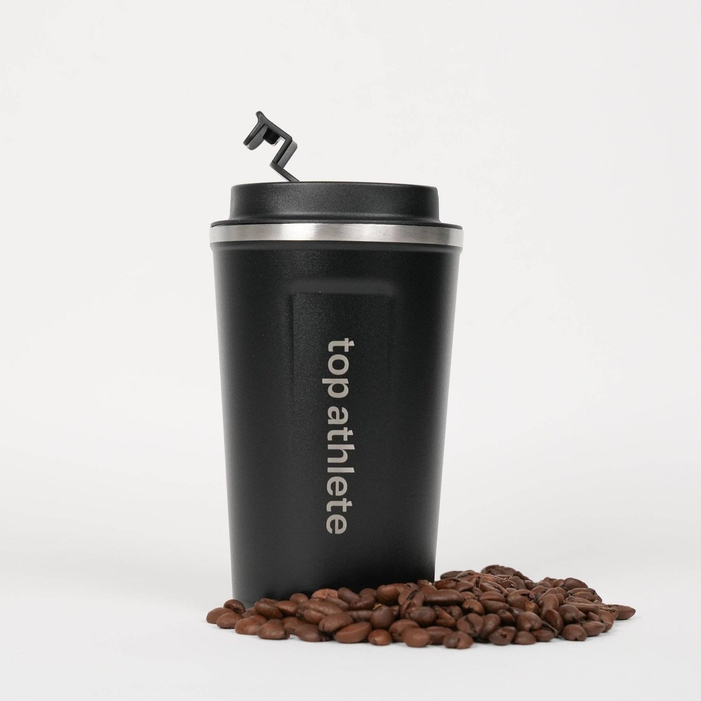 Top Athlete Reusable Coffee Cup Black | 380ml - 13oz