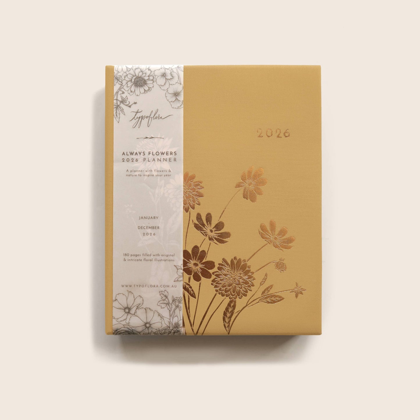 Typoflora 2026 PLANNER ALWAYS FLOWERS | HONEY