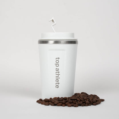 Top Athlete Reusable Coffee Cup White | 380ml - 13oz