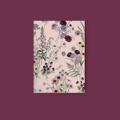 Typoflora Pocket Notebook - Garden Party Pink