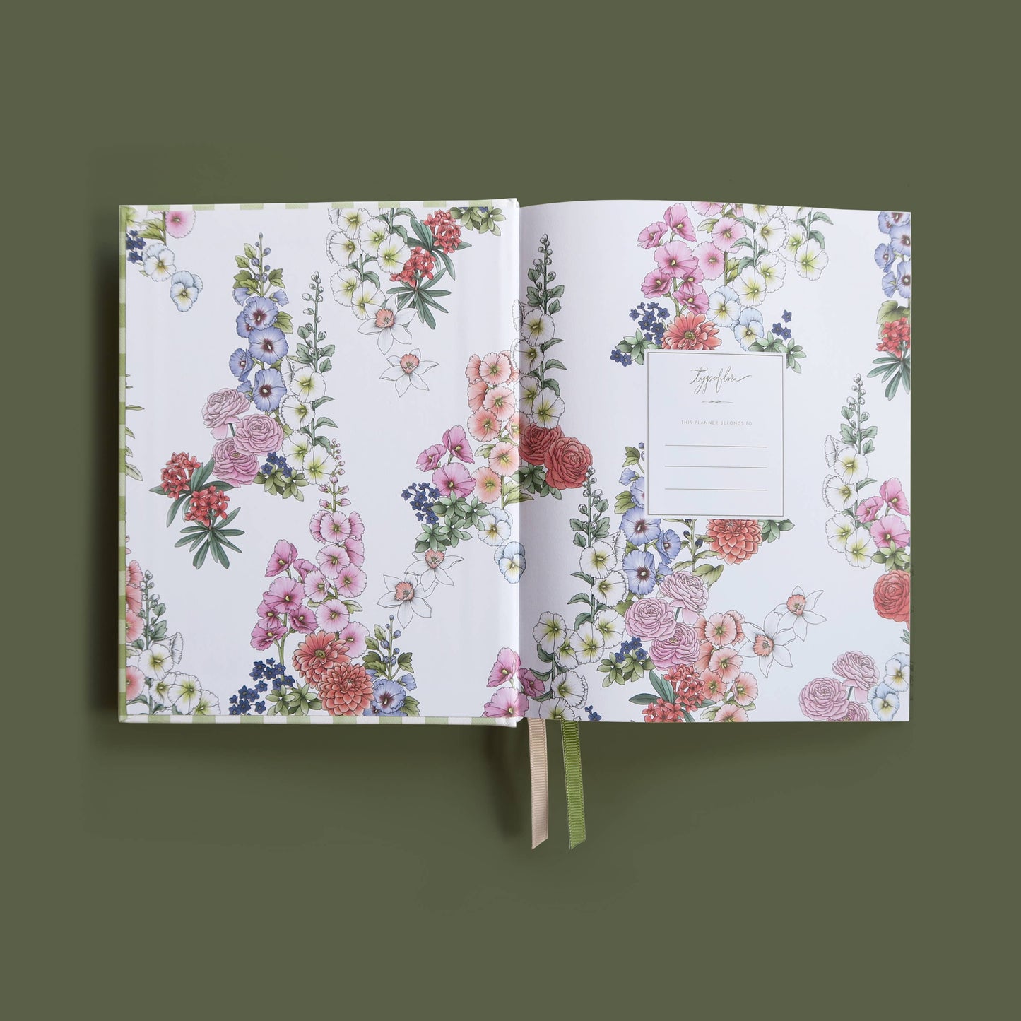 Typoflora 2026 PLANNER ALWAYS FLOWERS  | SAGE