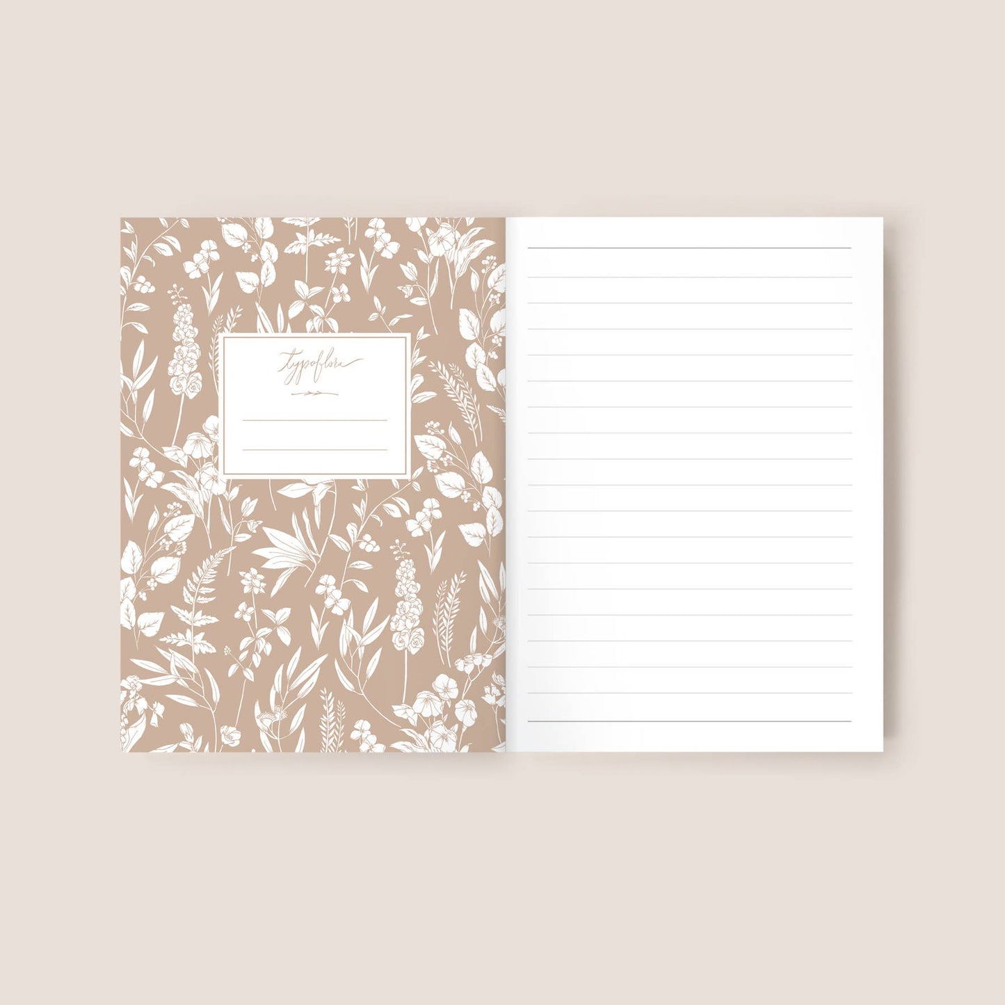 Typoflora Pocket Notebook - Garden Party Blue