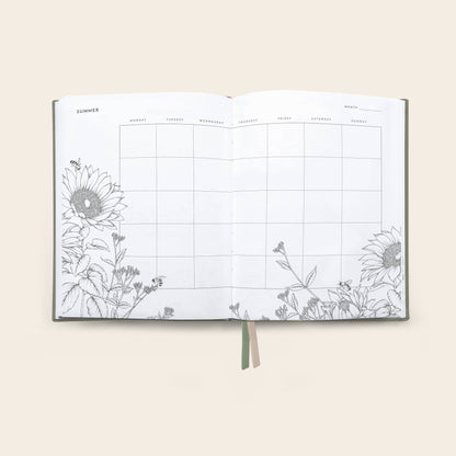 Typoflora Planner Grow - Garden | Olive