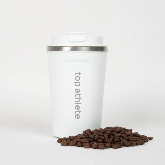Top Athlete Reusable Coffee Cup White | 380ml - 13oz