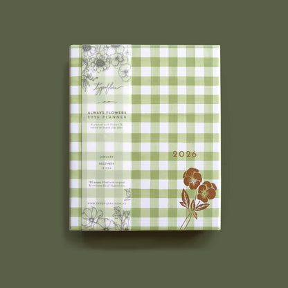 Typoflora 2026 PLANNER ALWAYS FLOWERS  | SAGE