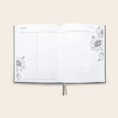 Typoflora Planner Grow - Garden | Olive