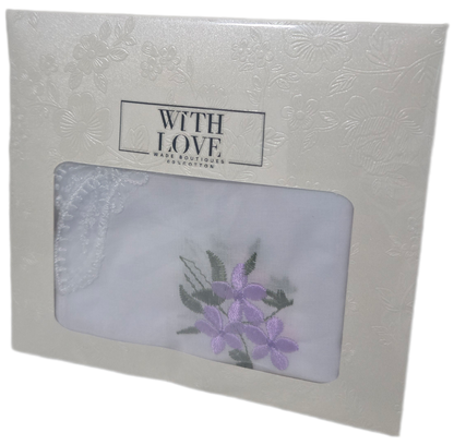 "With Love" 3pc 100% Cotton Hankerchiefs