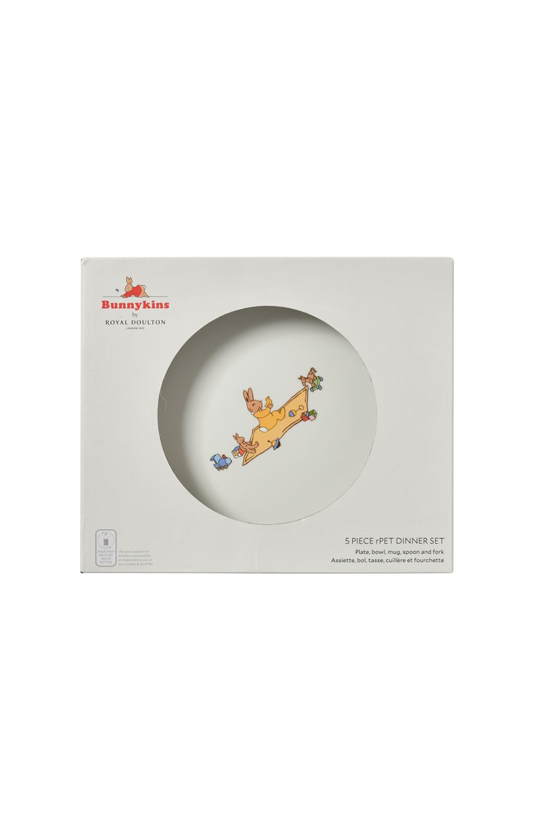 Royal Daultons Bunnykins 5pc Melamine Set