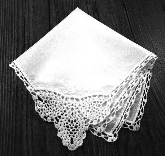 "With Love" Ladies Lace Hankerchief