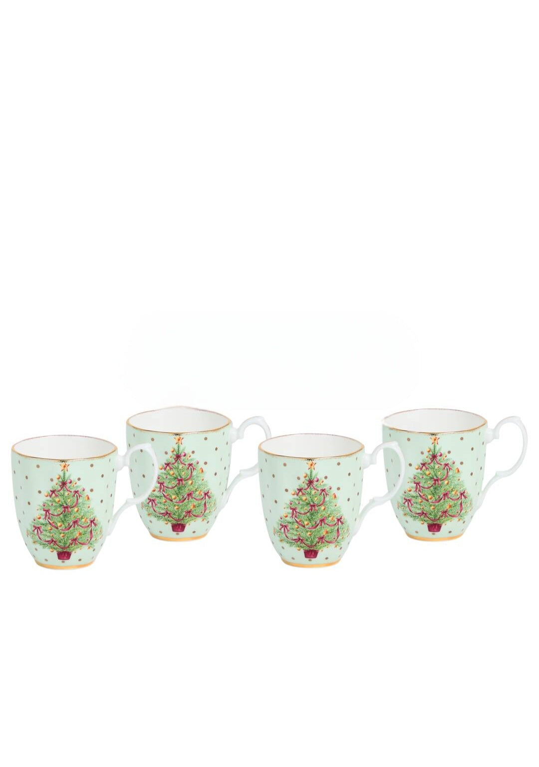 Royal Albert Christmas Mug x 4pc Set