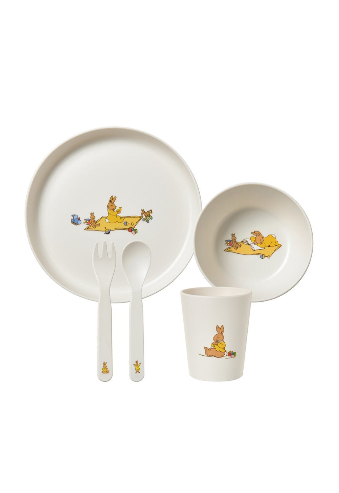 Royal Daultons Bunnykins 5pc Melamine Set