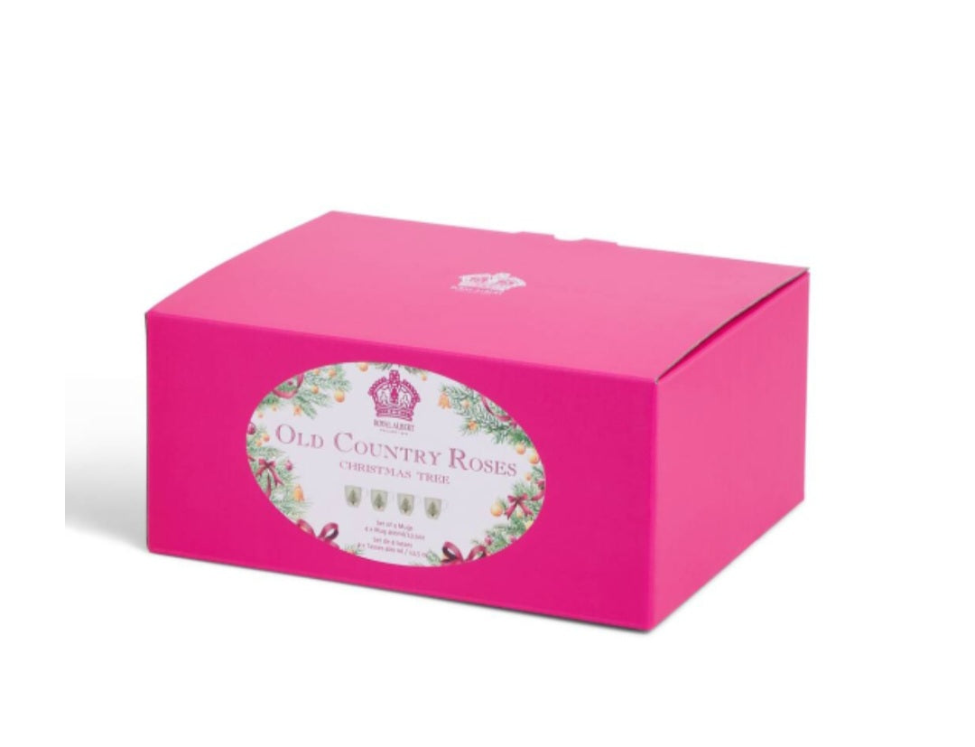Royal Albert Christmas Mug x 4pc Set